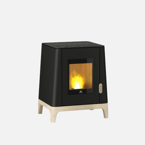 Liten moderne pelletsovn
